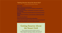 Desktop Screenshot of gettingsmarteraboutthesmartgrid.org
